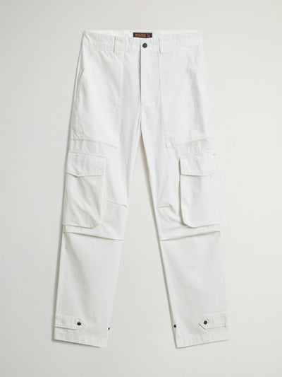 Garment-Dyed Cargo Pants in Pure Cotton Ripstop - woolrich-us - Clothing