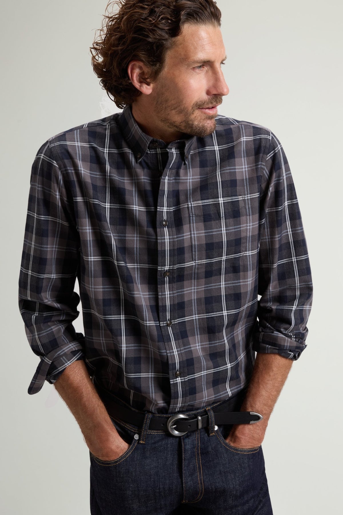 Light Cotton Flannel Shirt - woolrich-usClothing