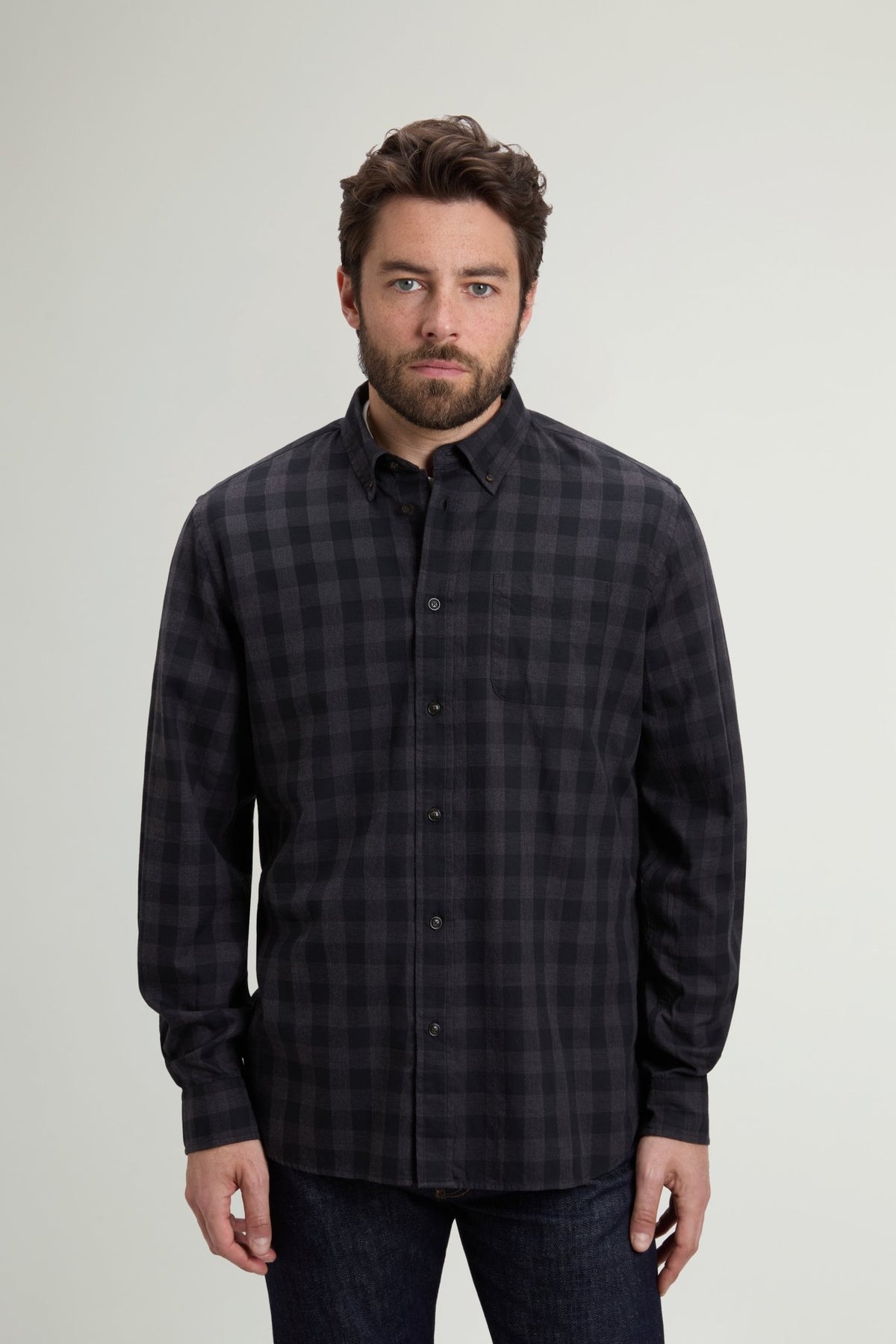 Light Cotton Flannel Shirt - woolrich-usClothing
