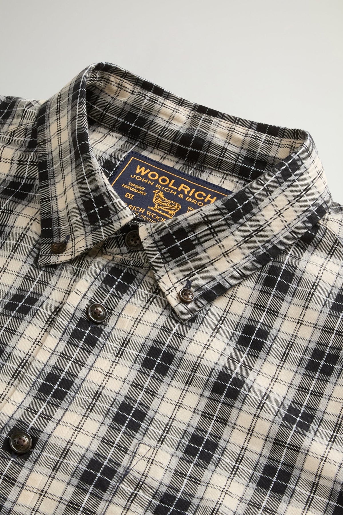 Light Cotton Flannel Shirt - woolrich-usClothing