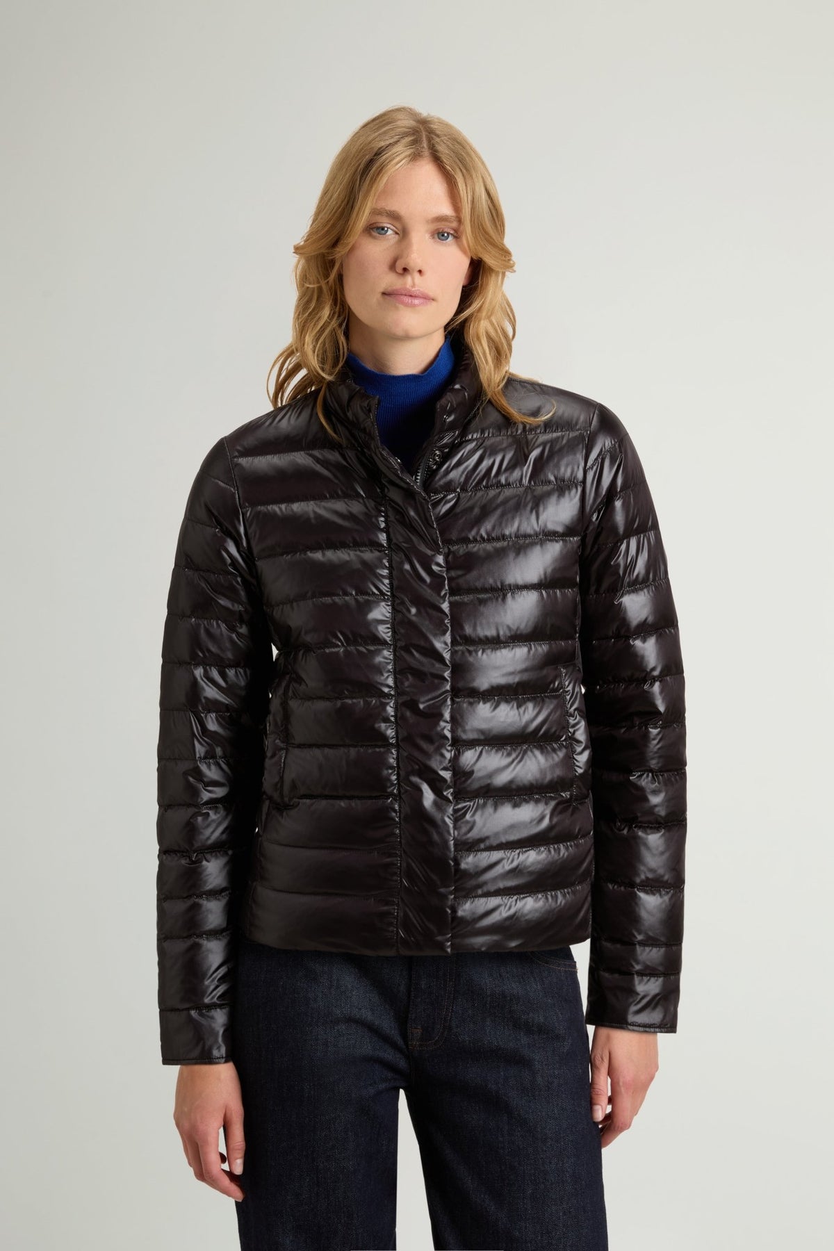 Lightweight Down Jacket in Liquid Nylon - woolrich-us - Outerwear