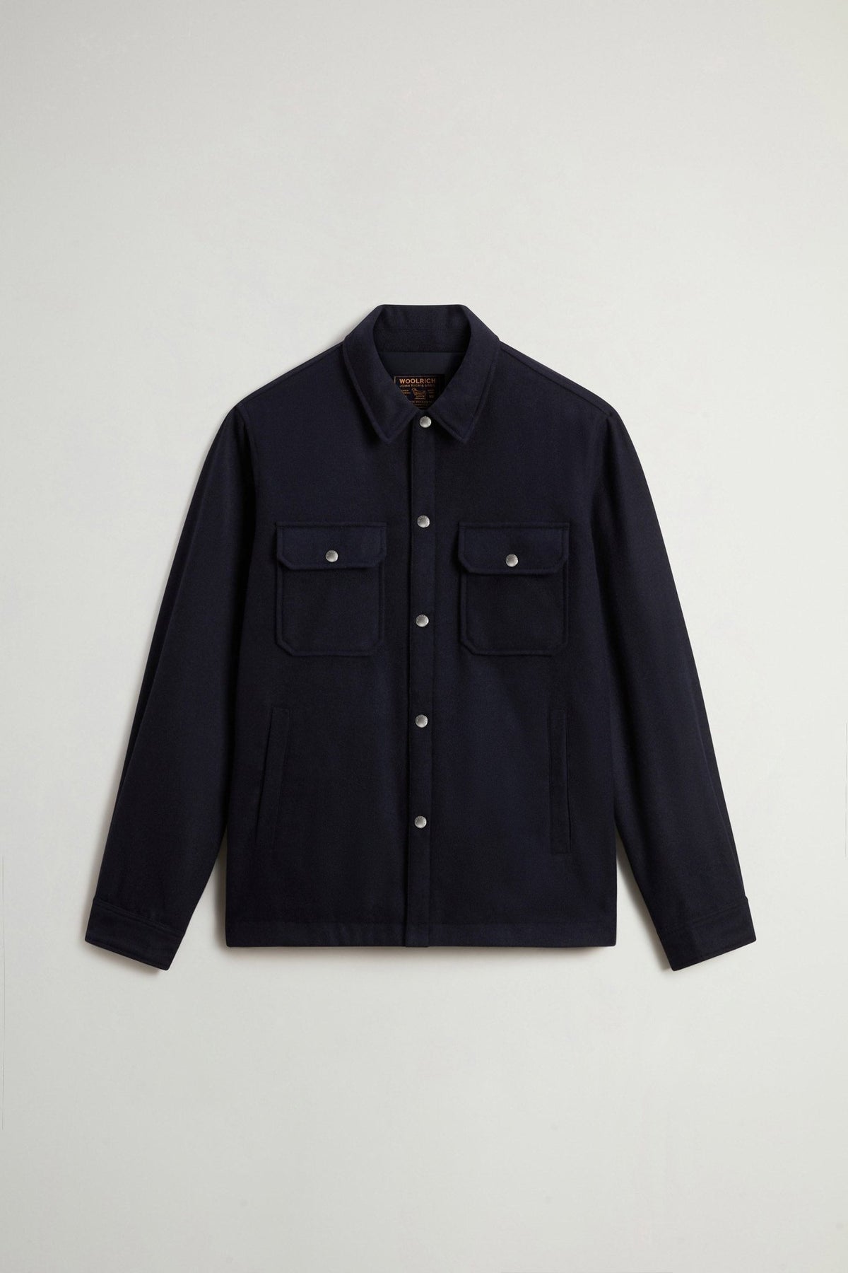 Padded Alaskan Overshirt in Recycled Melton Italian Wool Blend - woolrich-us - Clothing