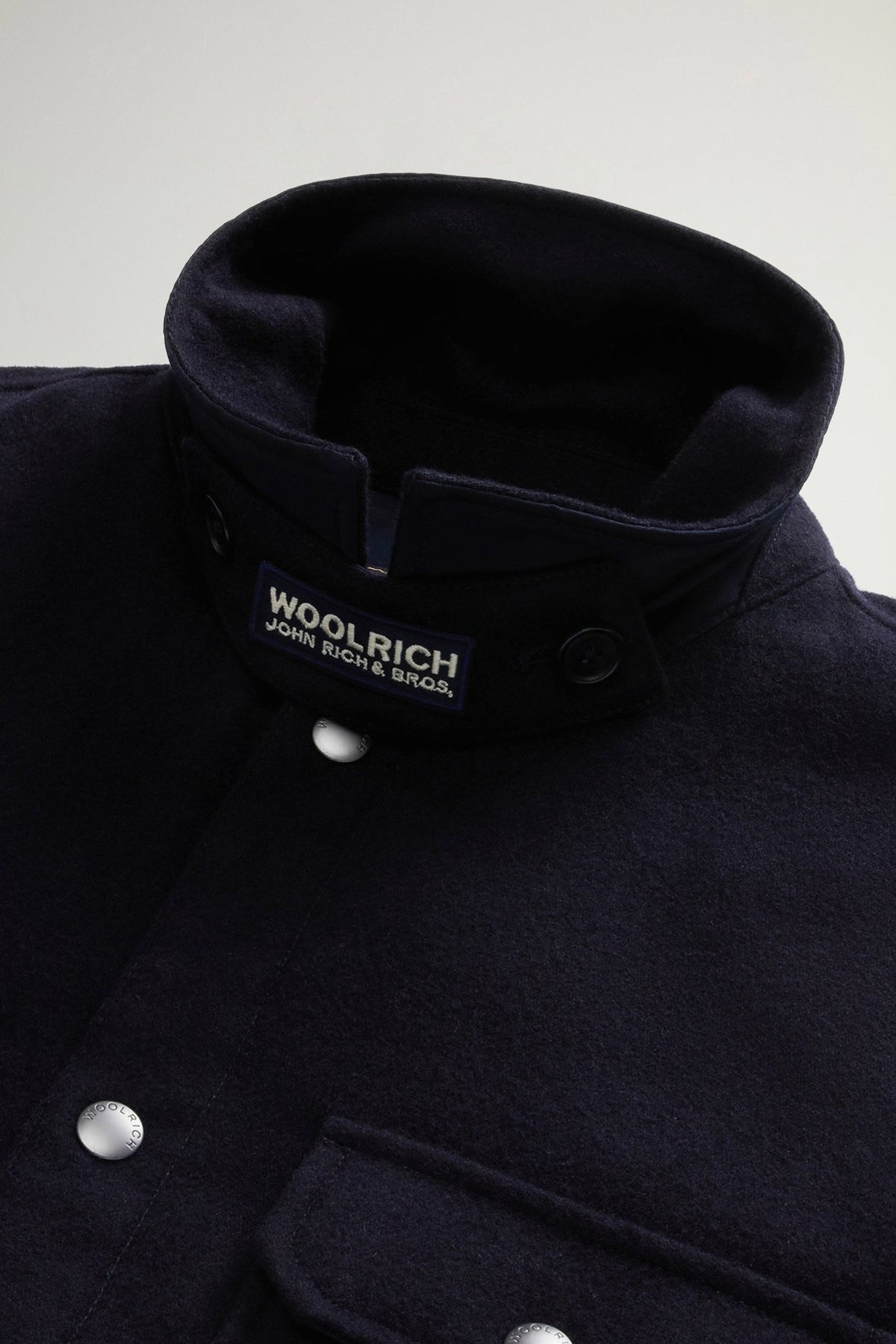 Padded Alaskan Overshirt in Recycled Melton Italian Wool Blend - woolrich-us - Clothing