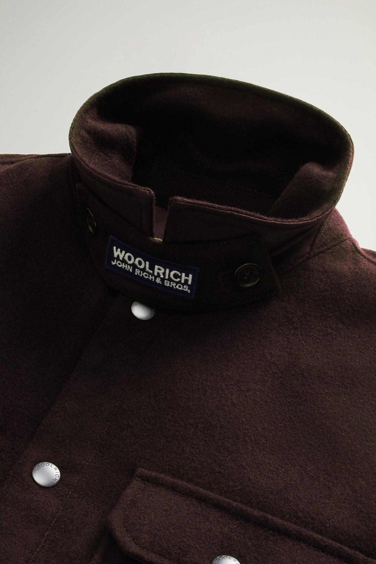 Padded Alaskan Overshirt in Recycled Melton Italian Wool Blend - woolrich-us - Clothing