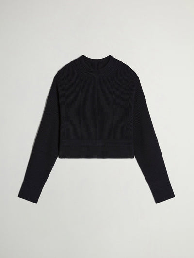 Ribbed Crewneck Sweater in Pure Merino Virgin Wool - woolrich-usClothing