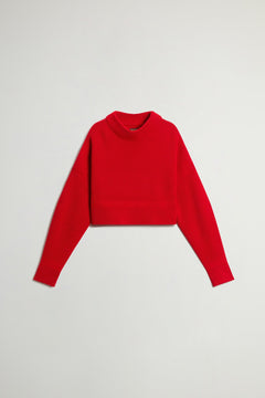 Ribbed Crewneck Sweater in Pure Merino Virgin Wool - woolrich-usClothing