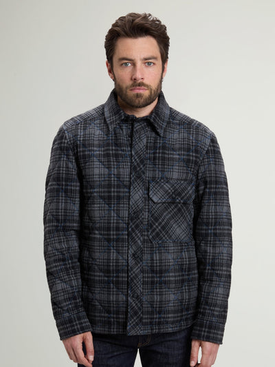 Wool Check Diamond Shirt Jacket - woolrich-usClothing