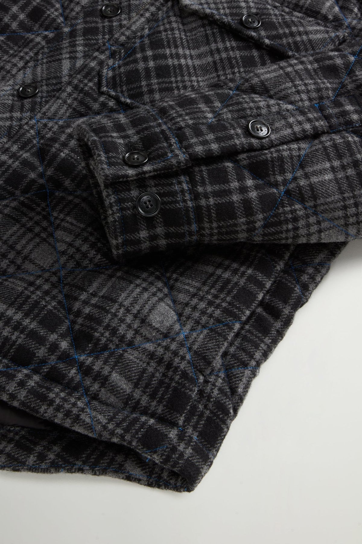 Wool Check Diamond Shirt Jacket - woolrich-usClothing