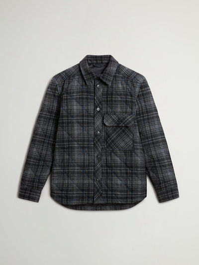 Wool Check Diamond Shirt Jacket - woolrich-usClothing