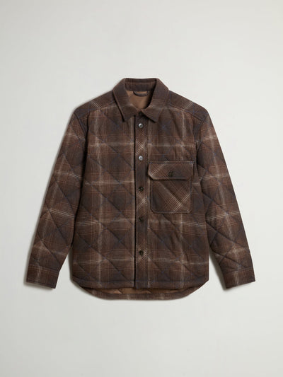 Wool Check Diamond Shirt Jacket - woolrich-usClothing