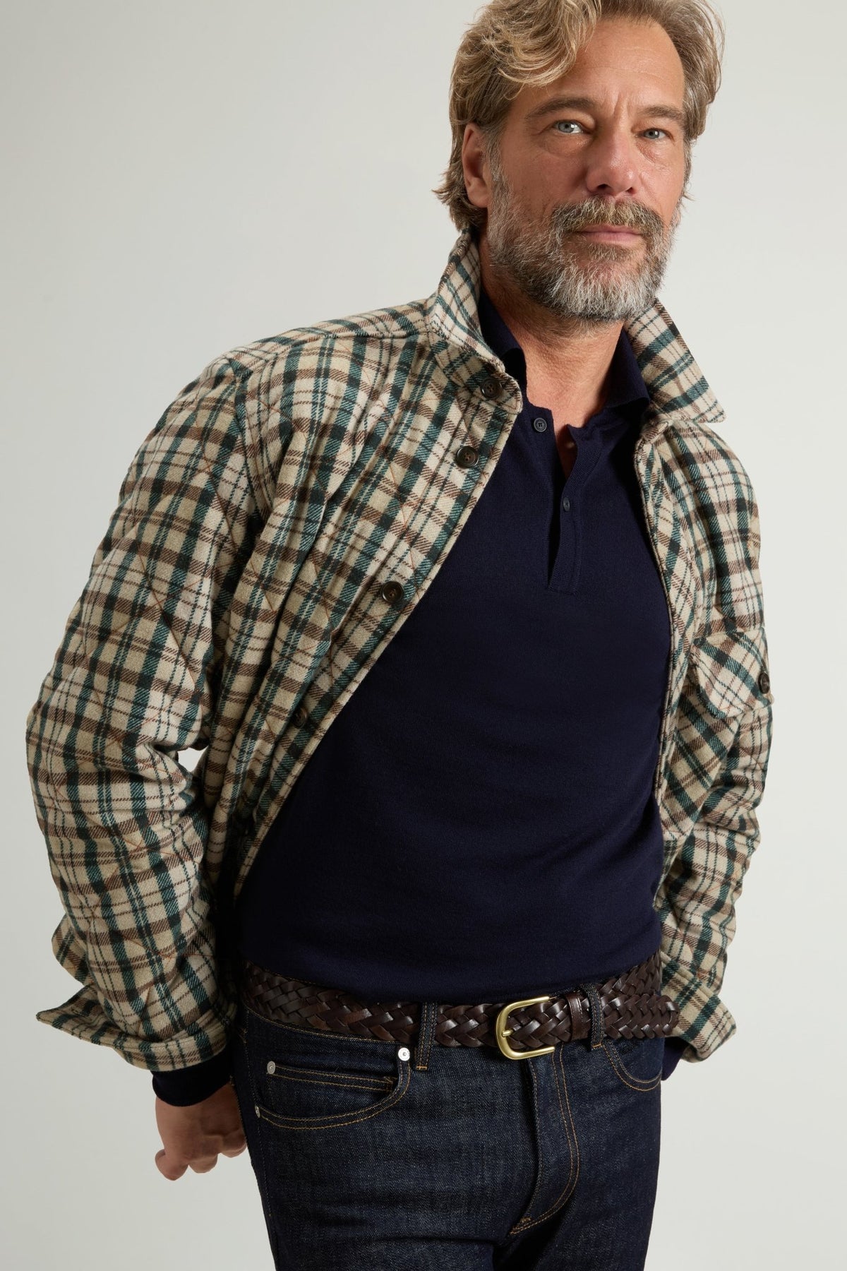 Wool Check Diamond Shirt Jacket - woolrich-usClothing