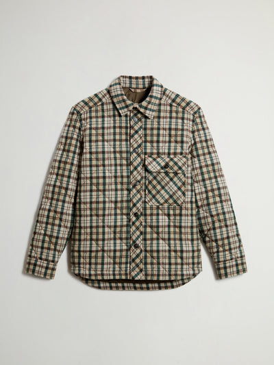 Wool Check Diamond Shirt Jacket - woolrich-usClothing